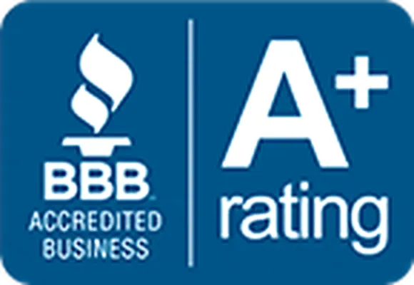 BBB accredited business A plus rating badge