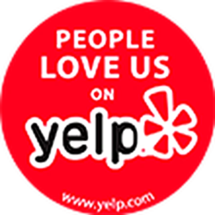 People love us on Yelp badge